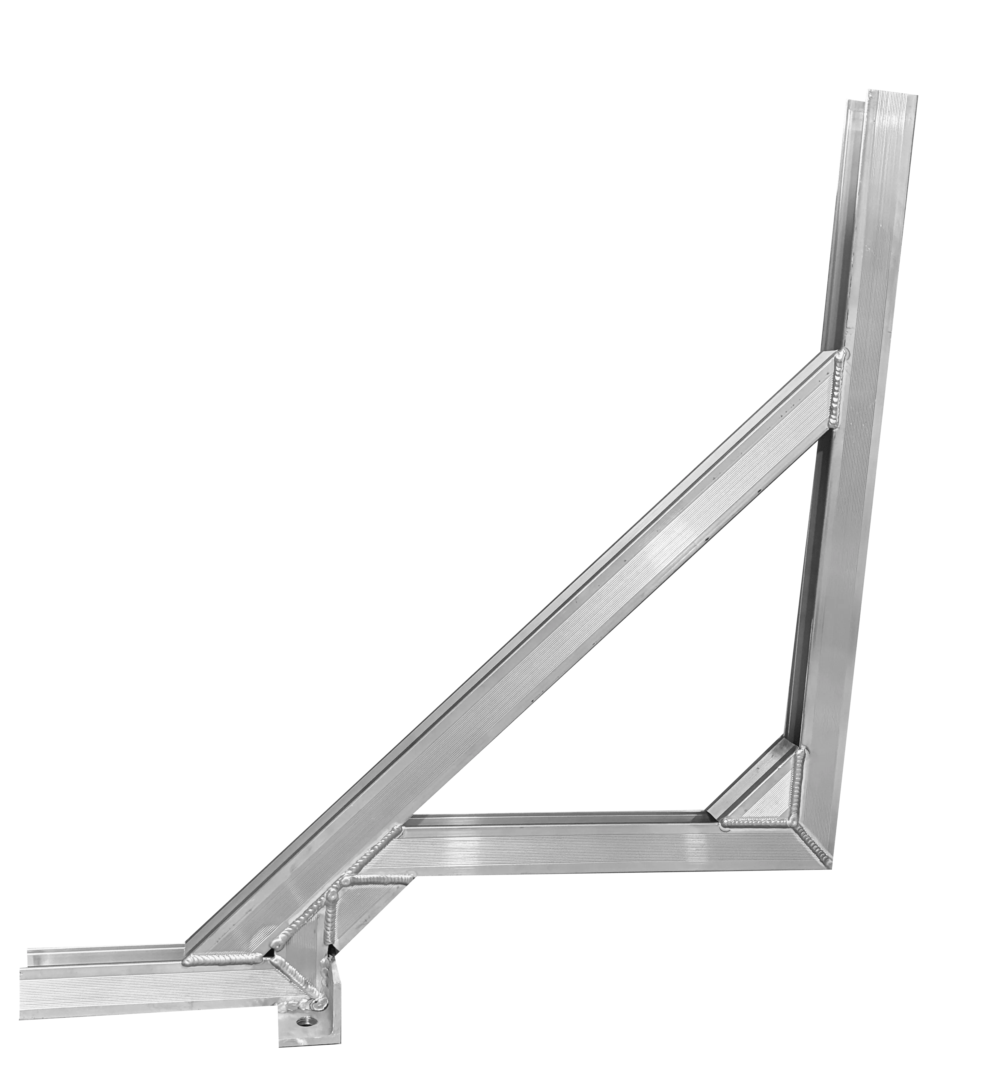 Large offset wall bracket for heat pump