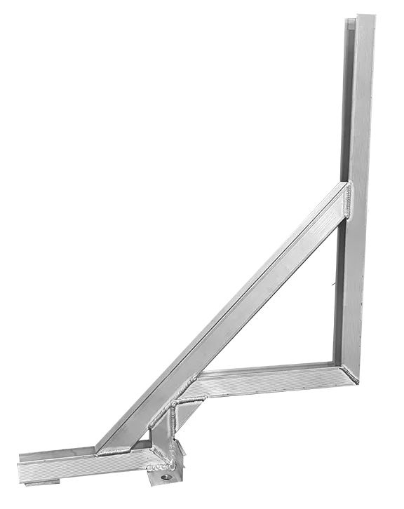 Small offset wall bracket for heat pump